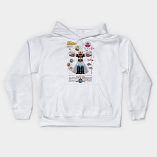 189b Grendizer DaVinci Color Kids Hoodie